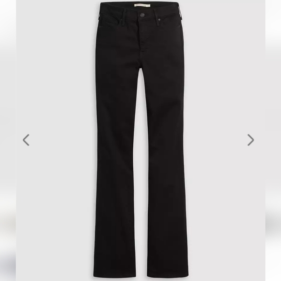 NWT Levi's 315 Shaping Boot Cut Ladies Jeans In Black 12 14 - Picture 3 of 5